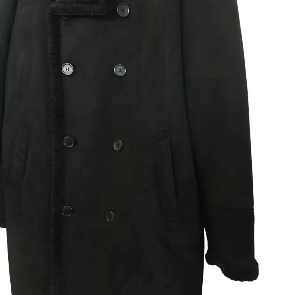 Guess Men's jacket  XXL Black Suede